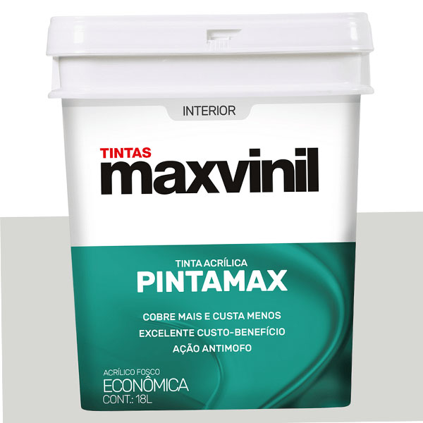 Tinta Pintamax Interna 18L Acrílica Fosco Branco Gelo Maxvinil