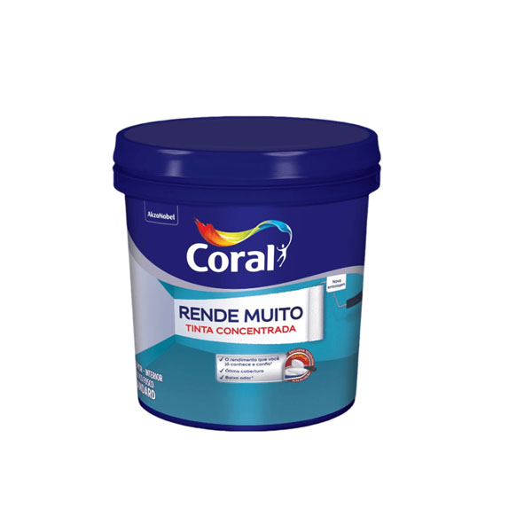 Tinta Rende Muito Externa 15L Branco Neve Acrílica Fosca Coral