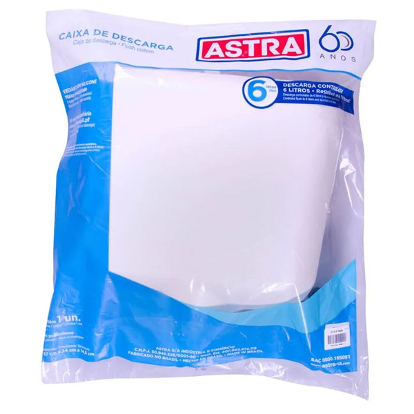 Caixa de Descarga Plástica 9L Branca C17/S*BR1 Astra